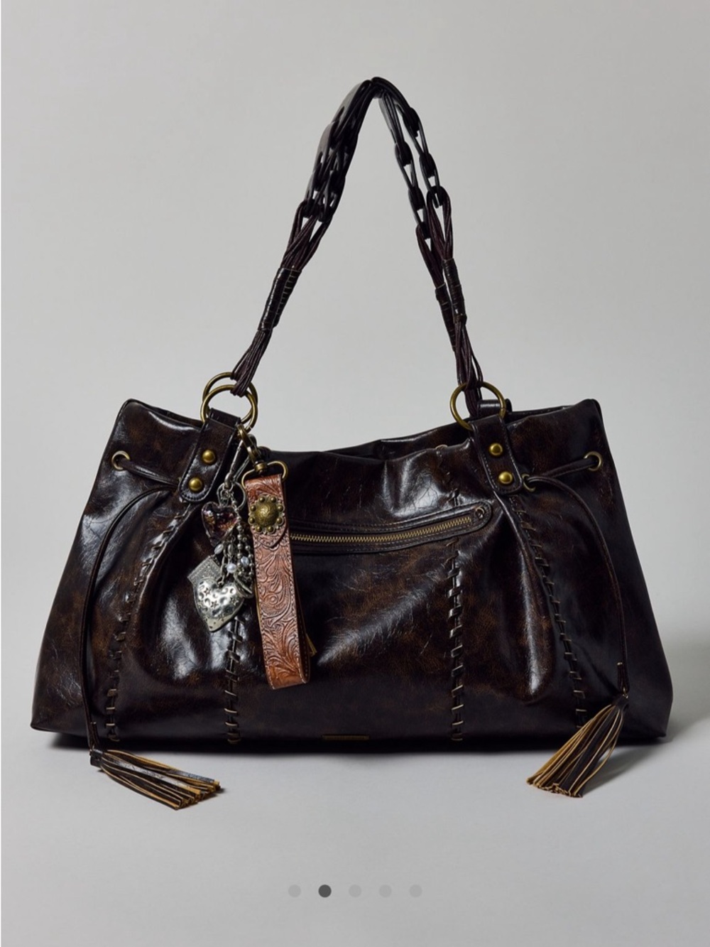 Silence + Noise Washed Faux Leather
Tote Bag